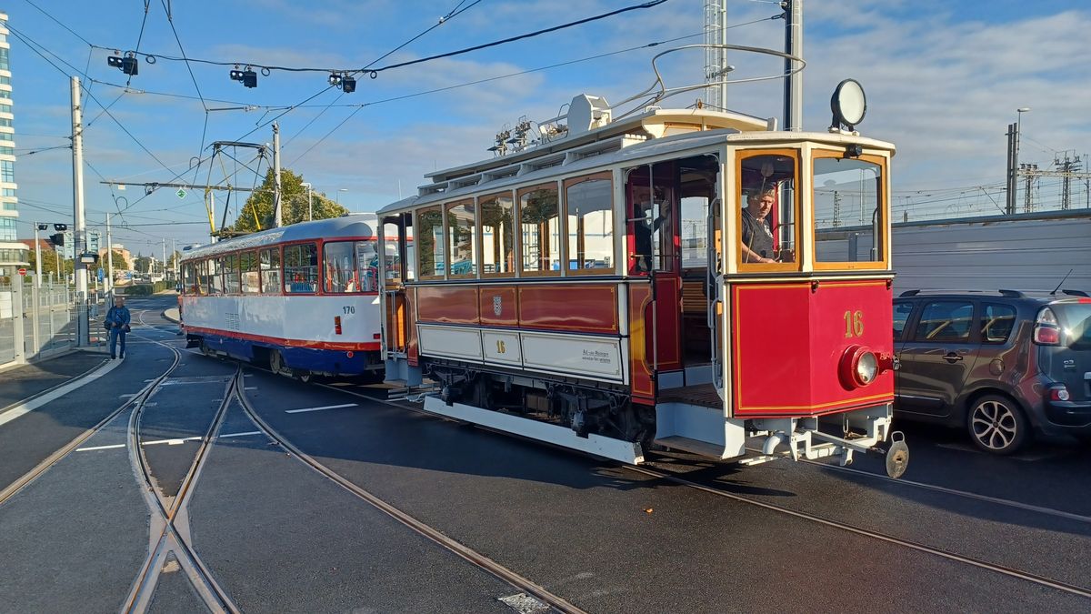 Historická tramvaj se vrátila do Olomouce